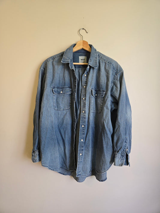 Aerie Denim Button Up - Size Small
