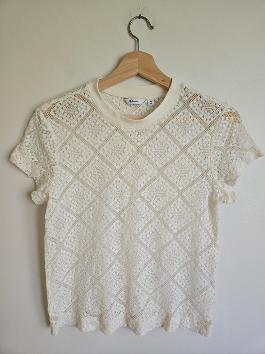 Reitmans Lace Tee - Size XS