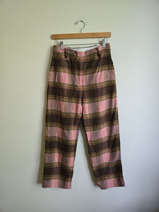 Wilfred Wool Plaid Pant - Size 6