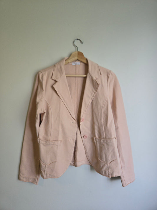 Suzy D Raw Hem Casual Blazer - Size M/L
