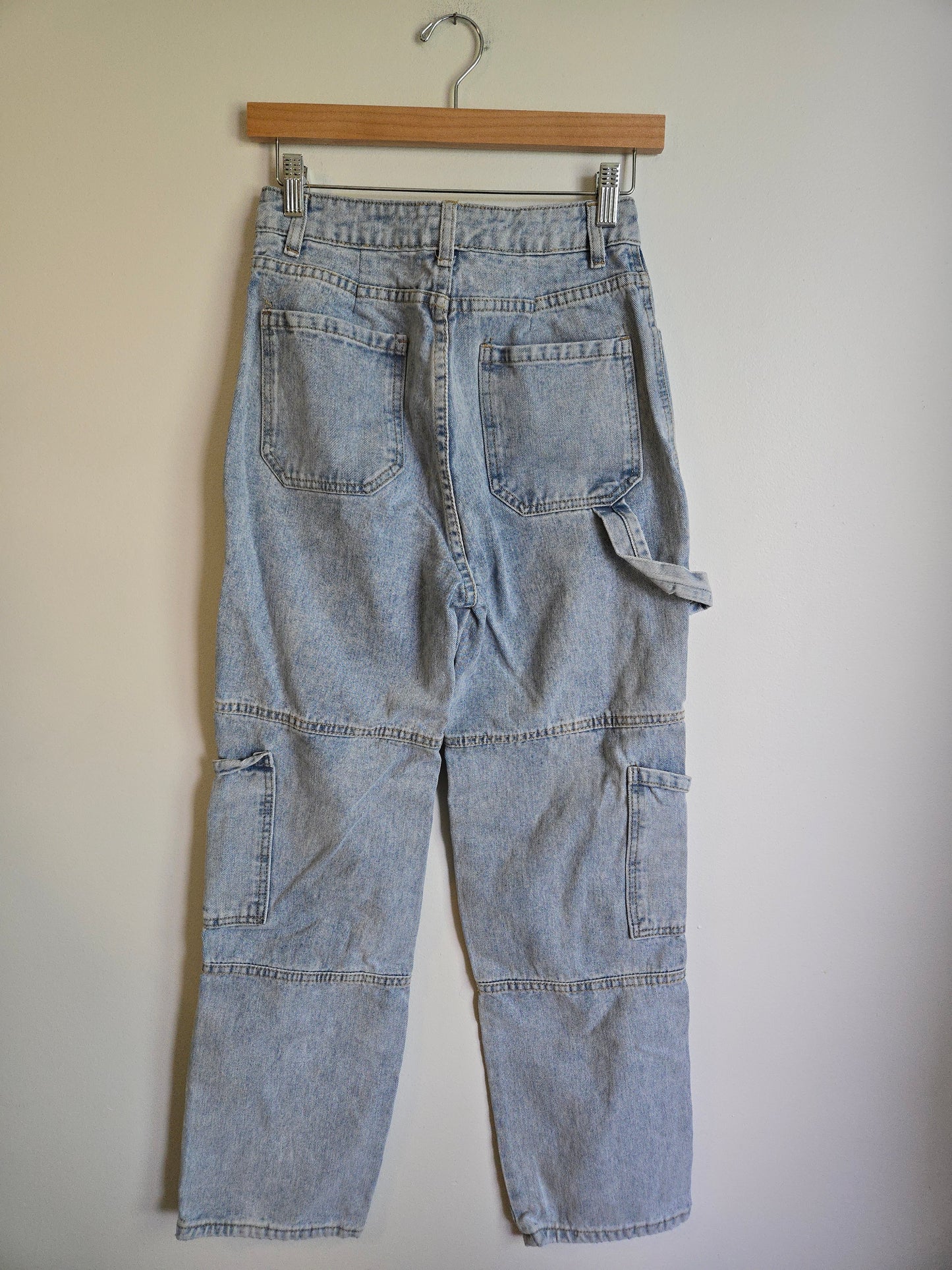 No Brand Cargo Denim Jeans - Size 6