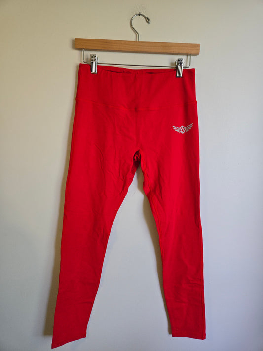 Lorna Jane Red Mesh Tight - Size XS/S