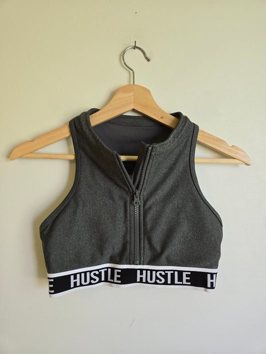 Lorna Jane Hustle Front-Zip Bra - Size Medium