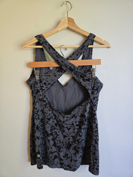 Lululemon Floral Criss-Cross Tank - Size 12