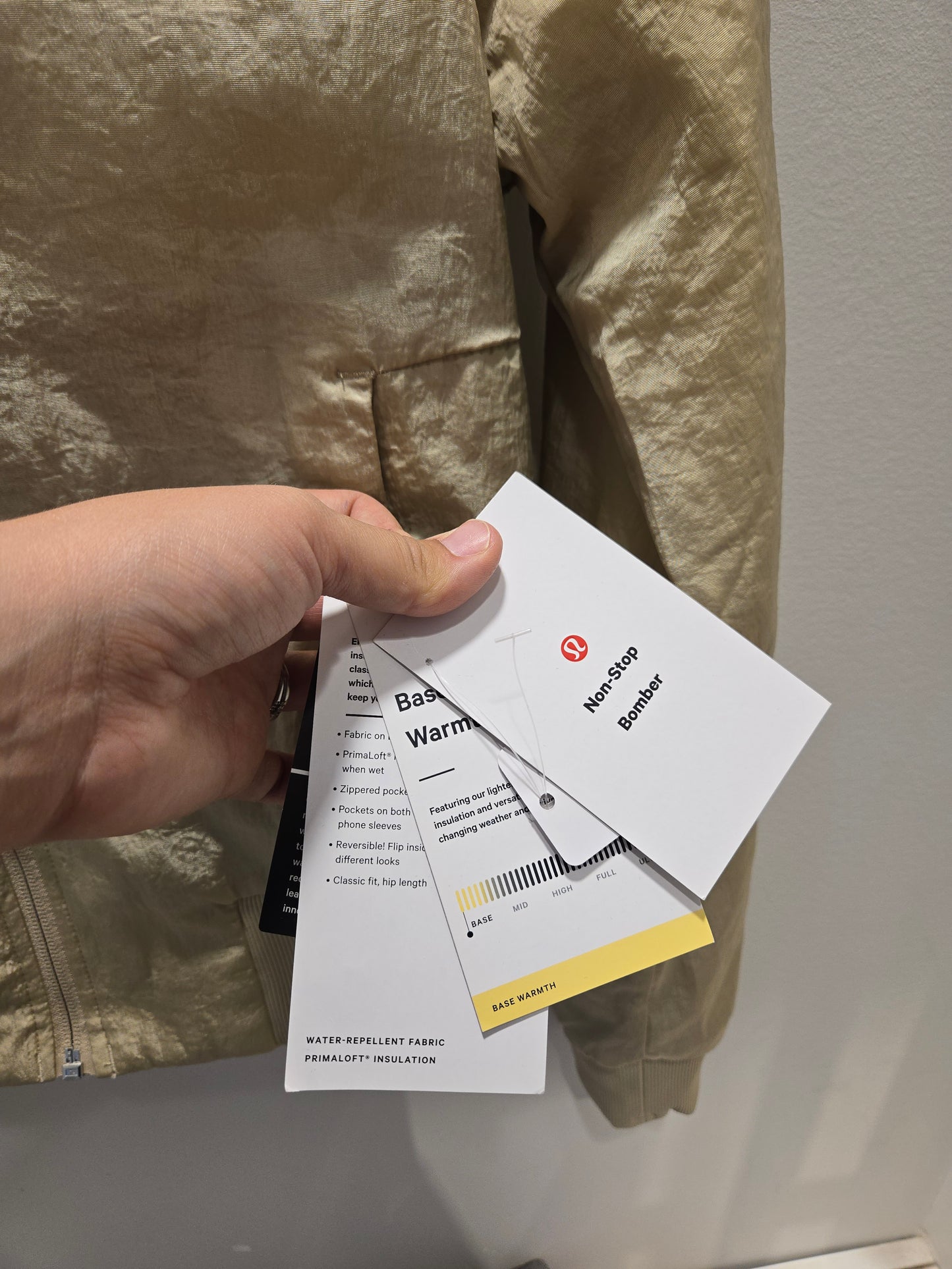 NWT Lululemon Non-Stop Bomber Jacket - Size 4