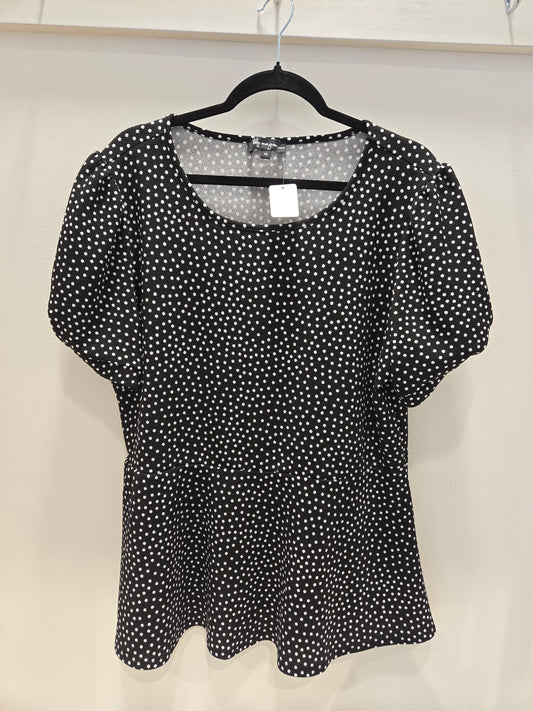 Lily Morgan Peplum Top - Size 1X