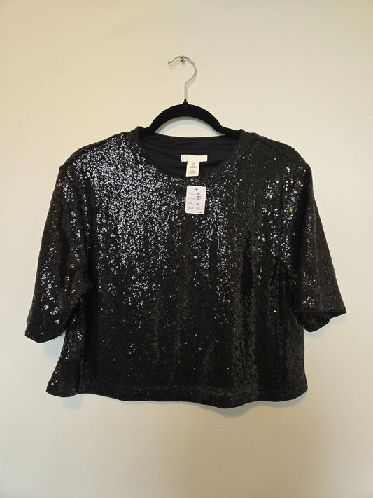 H&M Sequin Top - Size Medium