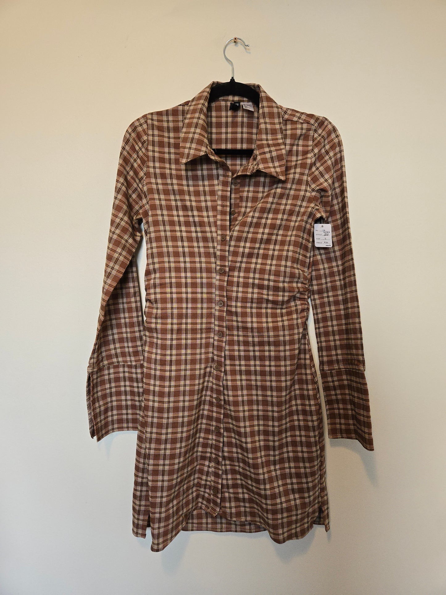 Divided Plaid Dress - Size Small