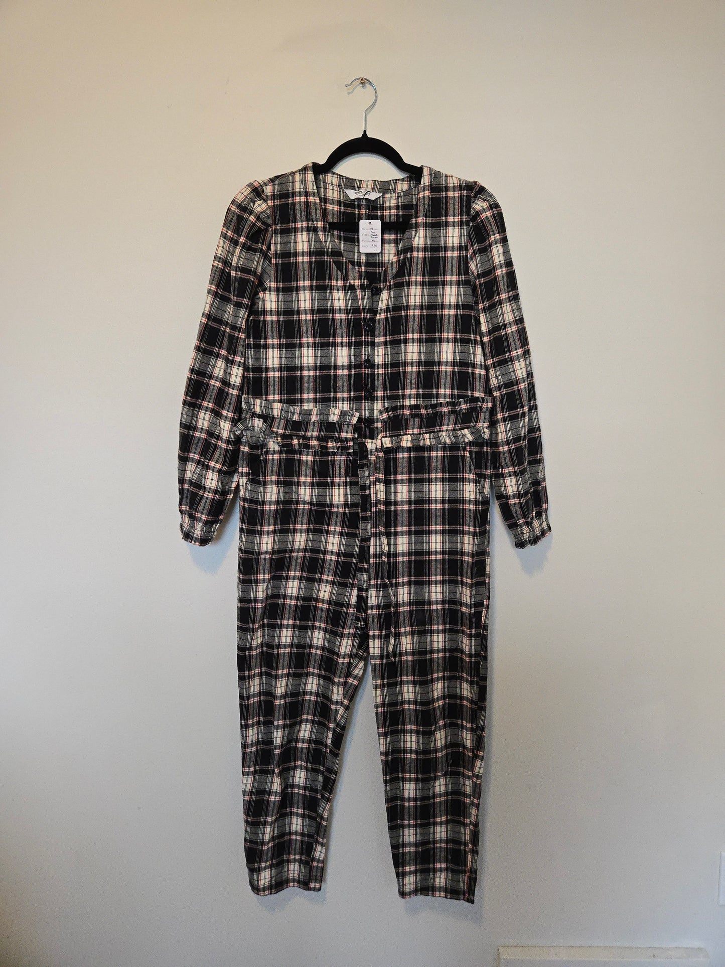 Smash & Tess Plaid Jumpsuit - Size XS
