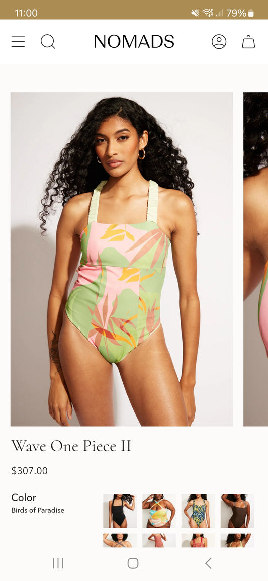 NOMADS Birds of Paradise Wave One-Piece Swimsuit